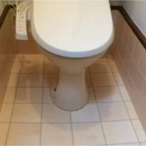 トイレのタイル床の上にクッションフロア（CF＿床シート）を貼ってリメイクする方法