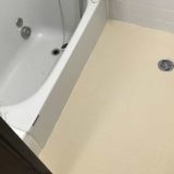 古い浴室タイル床の上に貼れる床シートをDIYで貼り付ける方法【ペディシート施工例】